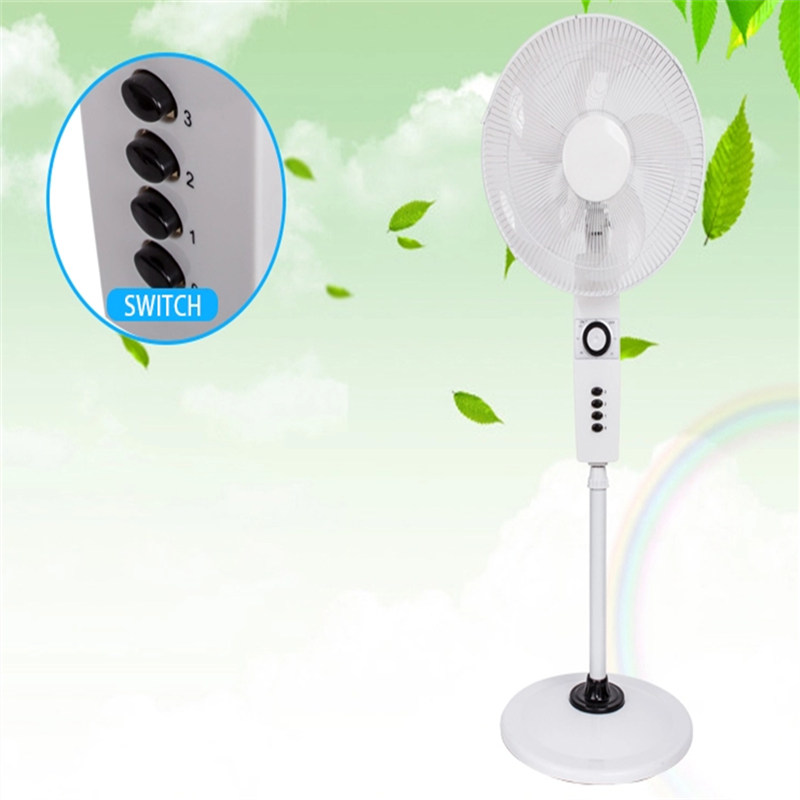 16 inch (40cm) và 18 inch (45cm) nhựa làm mát đứng fan hâm mộ bệ fan hâm mộ với ổn định vòng cơ sở