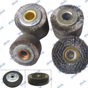Tùy chỉnh bàn chải công nghiệp Crimped Wire Wheel Brush Twist Dây Wheel Brush cho Deburring đánh bóng