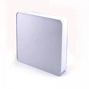 Cấp thực phẩm tùy chỉnh in hình chữ nhật sô cô la cookie hộp thiếc với logo dập nổi