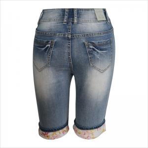 in hem 3/4 denim jeans WS10125