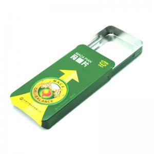 Hộp thiếc hình chữ nhật nhỏ cho bạc hà, sản phẩm y tế