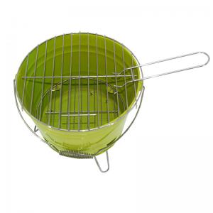 Mini đầy màu sắc xô di động bbq than nướng