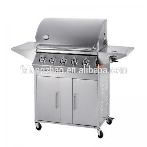 5 đầu đốt thép Không gỉ ngoài trời beefmaster gas bbq nướng