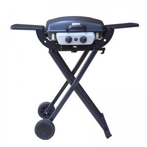 2bunners cắm trại ngoài trời di động bbq gas nướng có thể gập lại với xe đẩy