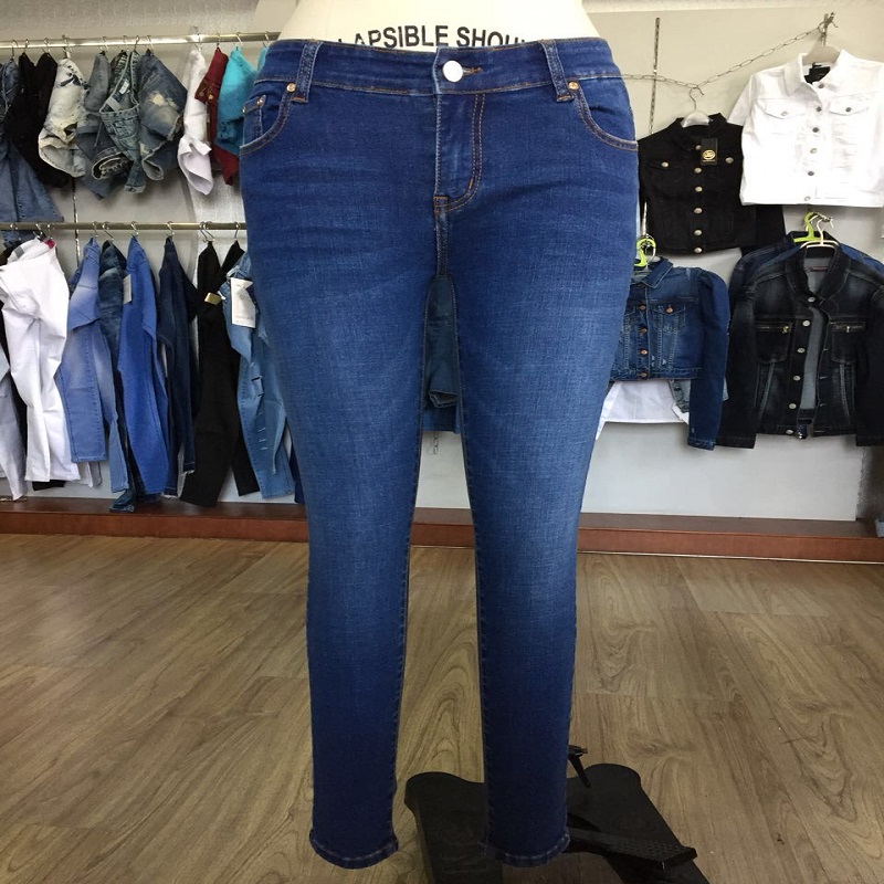 tẩy trắng rách quần jean skinny WS109057