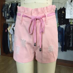 quần short jean nữ màu hồngWS101129