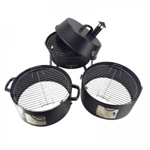 bán buôn sản phẩm thùng than nướng khói với ống khói