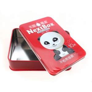 Tùy chỉnh in hộp mắt hình chữ nhật bao bì hộp, hộp thiếc mỹ phẩm