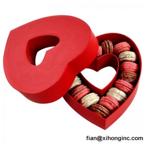 Thiết kế mới Sang trọng hình trái tim Hộp sô cô la tùy chỉnh in