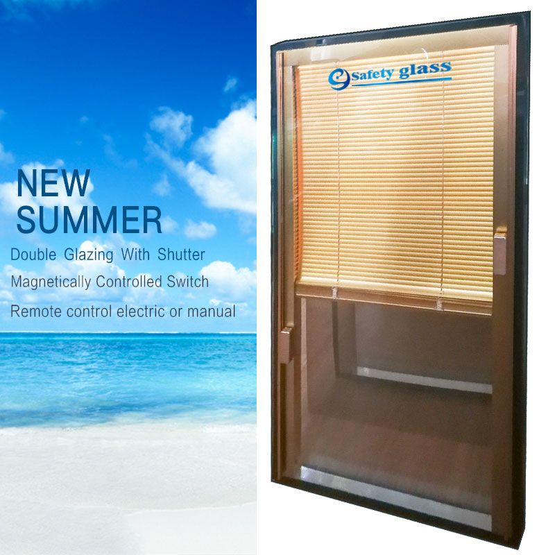 Cửa kính tráng men có thể mở Kích thước tùy chỉnh chất lượng cao Kính cách nhiệt hai mặt kính có cửa chớp với rèm nam châm