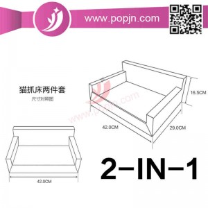 Hài hước tái chế mèo Scratcher Tấm bìa cứng phòng chờ với Catnip