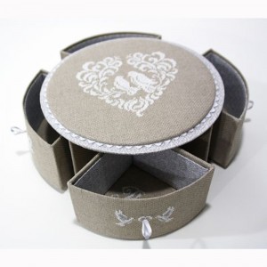 Bánh hình hộp thiết kế xinh xắn đặt hộp đựng kẹo