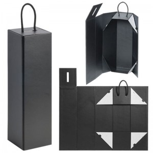 Vận chuyển dễ dàng hơn hộp gấp giấy sang trọng cho rượu vang