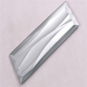 HMBZ07 Màu xám Giá gạch thủy tinh gợn sóng tốt cho giật gân