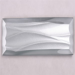 HMBZ07 Màu xám Giá gạch thủy tinh gợn sóng tốt cho giật gân