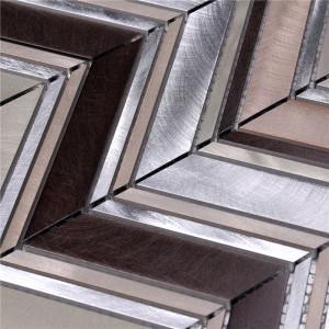 HLC27 Xám hợp kim nhôm pha trộn trang trí dải gạch cho nhà bếp Splash trở lại