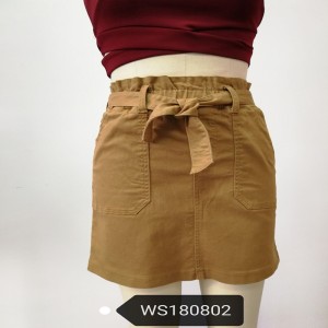 Khaki nữ với váy thắt lưng WS323
