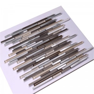 HLC46 Glass Mix Alu Bath khảm cho trang trí nhà