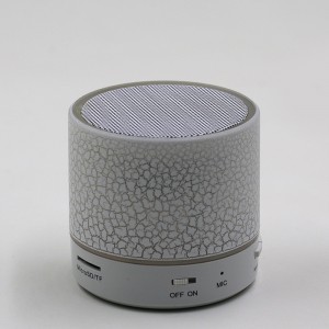 Loa siêu trầm di động Round Bass nhỏ Loa không dây Mini Đèn led Bluetooth có đài FM