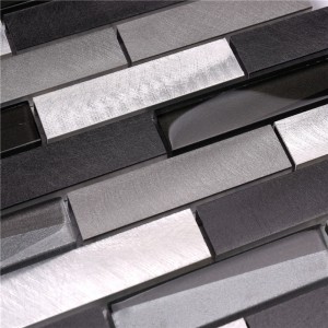 Kim loại đan xen thủy tinh Alu khảm gạch