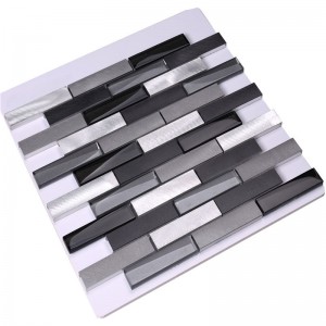 Kim loại đan xen thủy tinh Alu khảm gạch