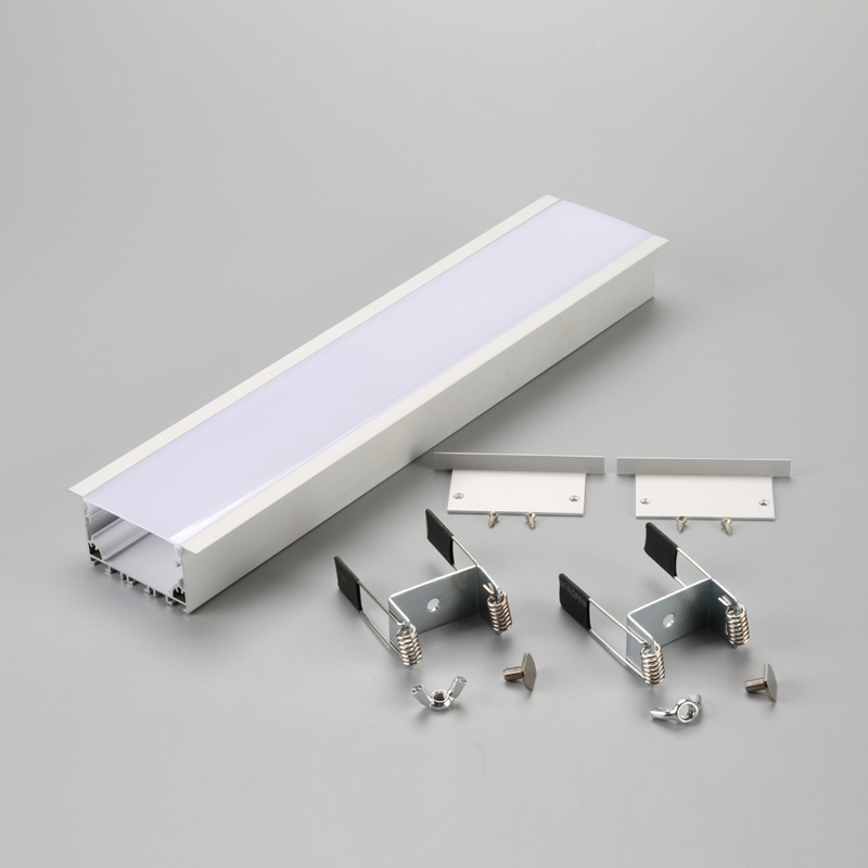 Vỏ tuyến tính LED chiếu sáng lõm LED dải nhôm hồ sơ