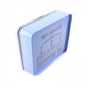 Hộp thiếc mỹ phẩm vuông nhỏ tùy chỉnh cho mặt nạ, bao bì kem tay