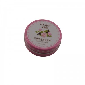 Son dưỡng môi tròn hai mảnh nhỏ, hộp thiếc đóng gói mỹ phẩm