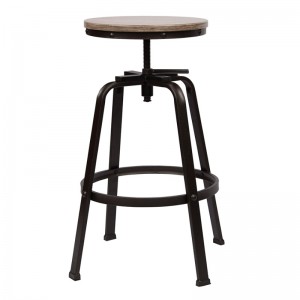 Backless Barstool Ghế điều chỉnh chiều cao Ghế xoay Bộ 2