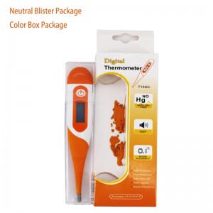 Nhiệt kế điện tử y tế Nhiệt độ miệng 30 giây Đọc Nhiệt kế chính xác và trực tràng dễ dàng với chỉ số sốt