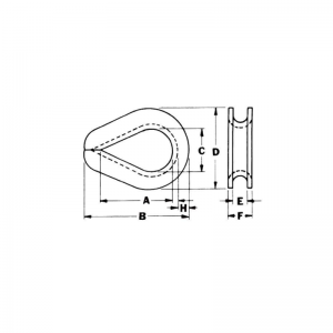 Thimble mạ kẽm siêu nặng G-414