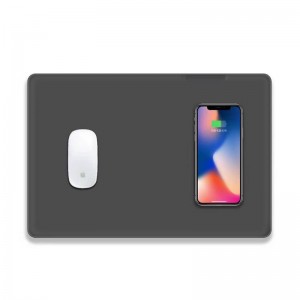 KPS-HBQ22 2in1 Custom QI 5W miếng lót chuột bằng da mỏng chất lượng cao