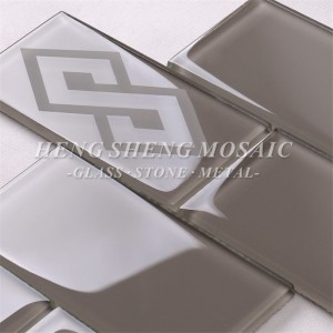 HSP42 Mẫu gạch thủy tinh chất lượng cao Gạch ốp tường cho nhà bếp ốp tường