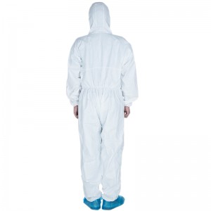 Micropious General Mục đích dùng một lần Coverall với Hood