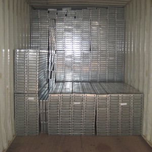 240 sàn kim loại mạ kẽm với hỗ trợ loại U