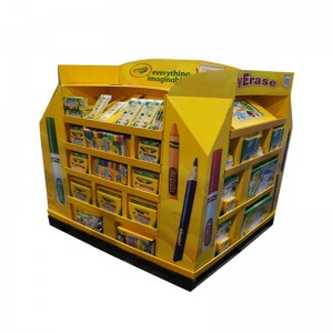 Các tông tùy chỉnh Đồ chơi lắp ráp Siêu thị Pallet Các tông đứng