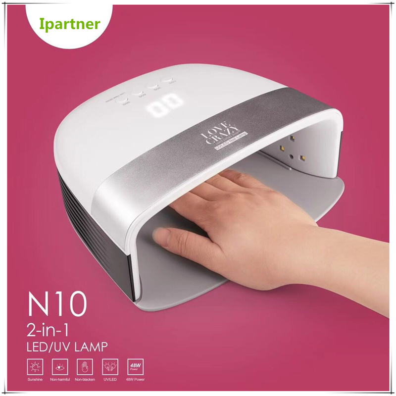 Máy sấy móng tay N10, đèn LED UV UV 48W cho sơn móng tay gel với thiết lập cảm biến và hẹn giờ của Ipartner