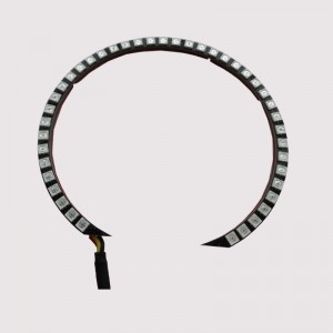 Ứng dụng điện thoại điều khiển răng xanh tự động RGB led mắt thiên thần led bộ dụng cụ quầng sáng cho đèn pha tròn 7 inch hoặc BMW 3 series