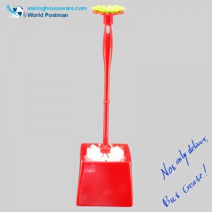 Bàn chải nhà vệ sinh hình hoa Akbrand với Caddy vuông