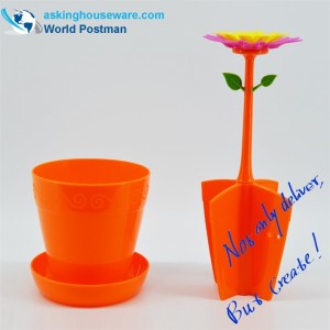 Hộp lưu trữ bàn hình hoa Akbrand