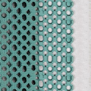 Thảm cao su chống nước có lỗ thoát nước cho nhà hàng