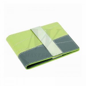 Túi thẻ tín dụng PU / kim loại có tiền Clip_B86398-06