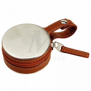 Đồng hồ báo thức du lịch PU / kim loại có khung ảnh_B86421