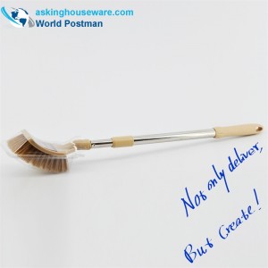 AK91001 Akbrand Bàn chải vệ sinh Đàn hồi ống thép không gỉ Đầu vuông