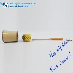 Bàn chải nhà vệ sinh Akbrand Bộ bàn chải bãi biển với giá đỡ Caddy