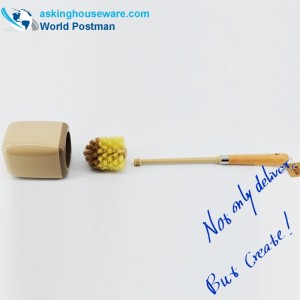 Bàn chải nhà vệ sinh Akbrand Bàn chải bãi biển với chủ sở hữu vuông