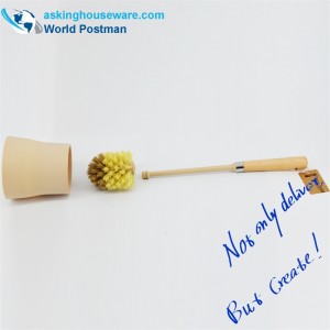 Bàn chải nhà vệ sinh Akbrand Bộ bàn chải bãi biển với giá đỡ mờ