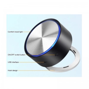 Hook Mini Home Car Máy lọc không khí Hepa với bề mặt mạ điện và trục chính