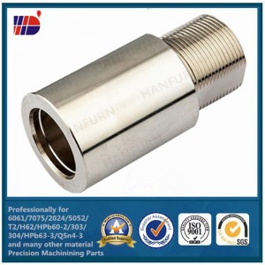 gia công chính xác cnc quay nhôm phần thép không gỉ