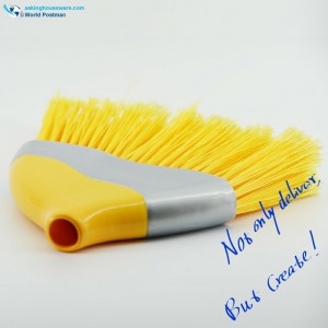 Đầu chổi nhựa Akbrand với bàn chải hình tam giác và lông dài Acclivitous